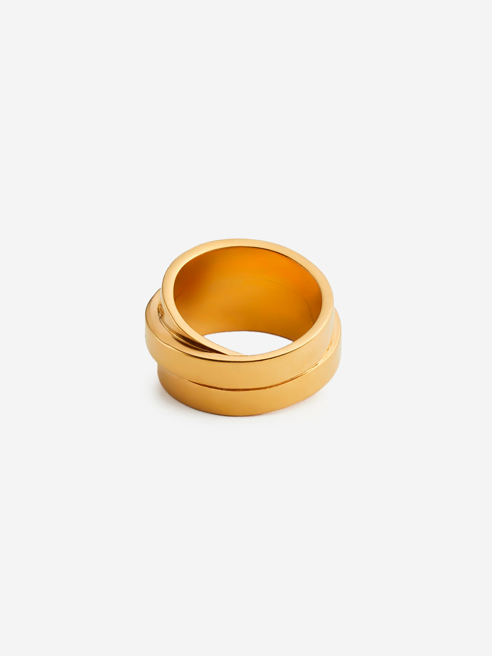 MM6 MAISON MARGIELA Golden triple Numeric logo ring SM6UQ0073P6627