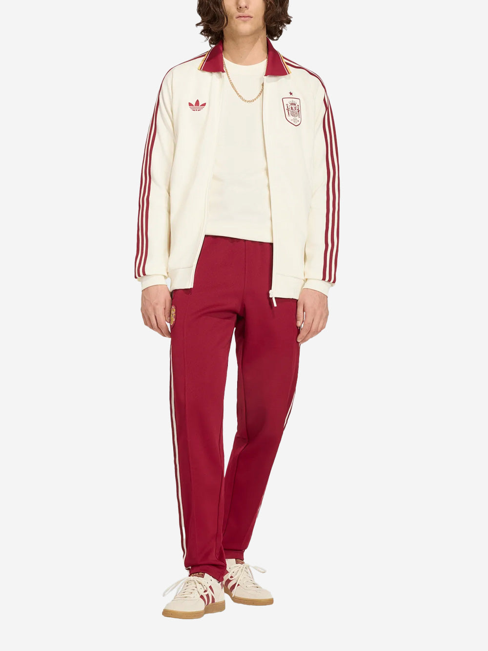 ADIDAS ORIGINALS Giacca track da tasferta ufficiale Spagna Bianco Urbanstaroma