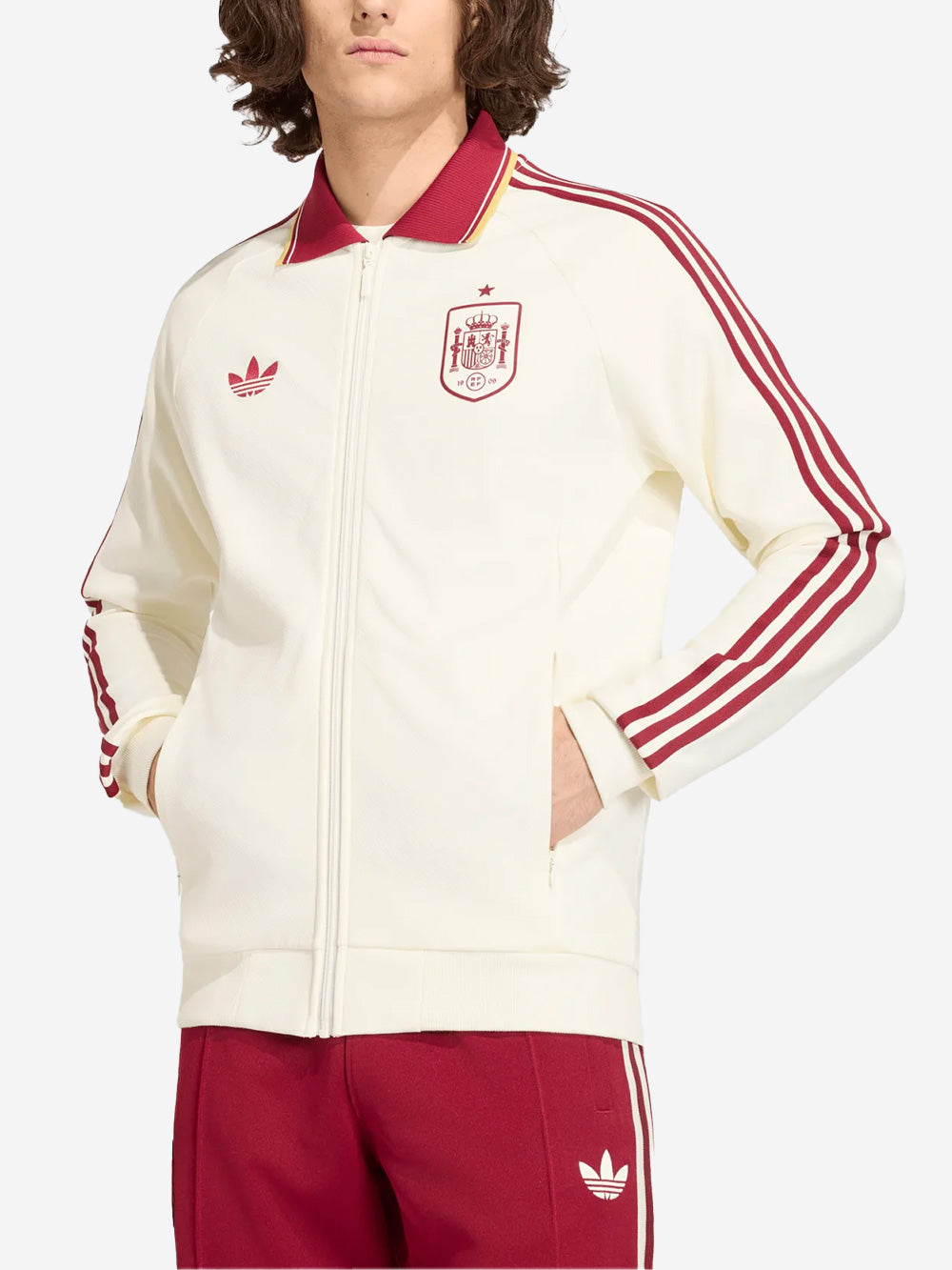 ADIDAS ORIGINALS Giacca track da tasferta ufficiale Spagna Bianco Urbanstaroma