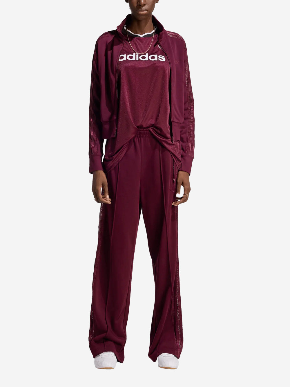 ADIDAS ORIGINALS Giacca track 'Firebird' bordeaux con pizzo Bordeaux Urbanstaroma