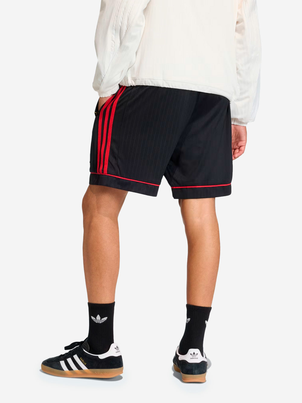 ADIDAS ORIGINALS Shorts neri 98 Nero rosso Urbanstaroma