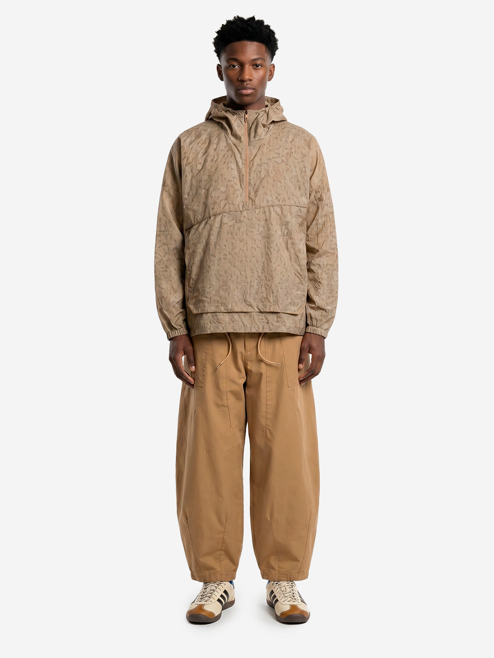 ADIDAS ORIGINALS Anorak stampato Clima 365 Marrone chiaro Urbanstaroma