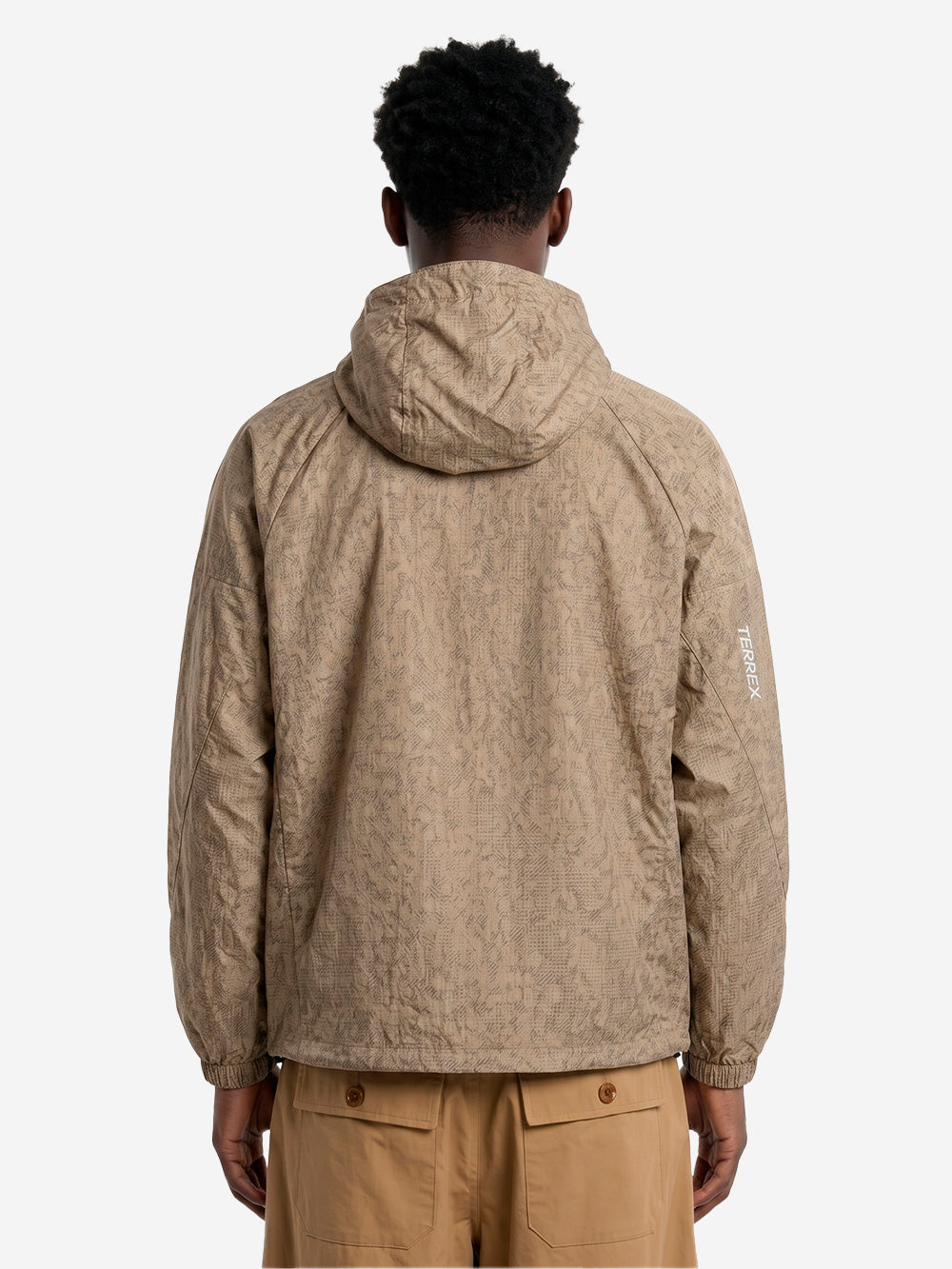 ADIDAS ORIGINALS Anorak stampato Clima 365 Marrone chiaro Urbanstaroma