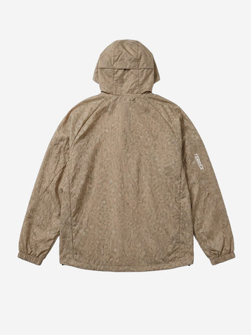 ADIDAS ORIGINALS Anorak stampato Clima 365 Marrone chiaro