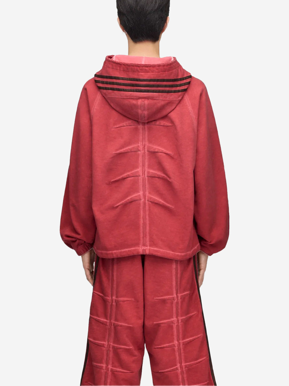 ADIDAS ORIGINALS Felpa con cappuccio sweat rossa x Thug Club Rosso Urbanstaroma