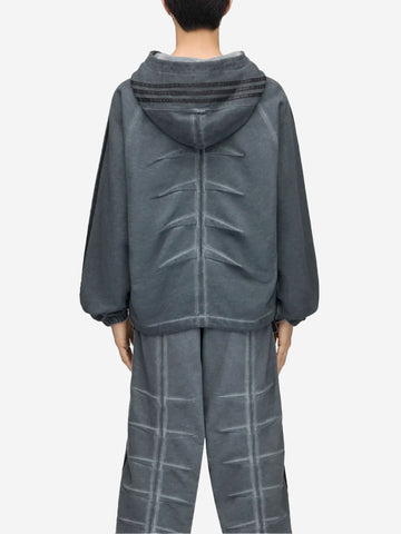 ADIDAS ORIGINALS Felpa con cappuccio sweat nera x Thug Club Nero