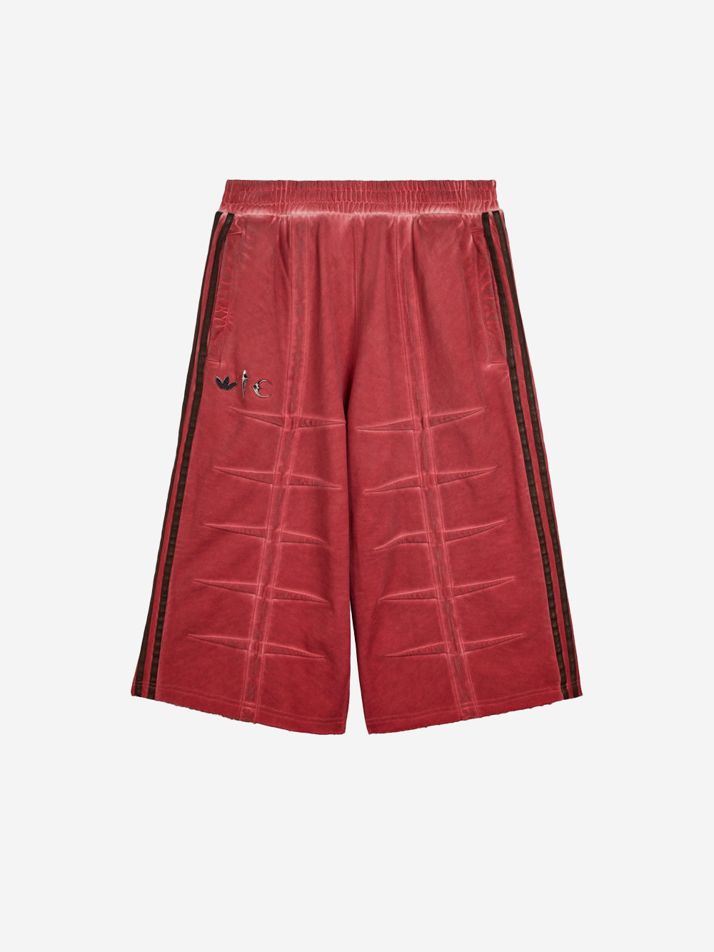 ADIDAS ORIGINALS Jorts in cotone rossi x Thug Club Rosso Urbanstaroma