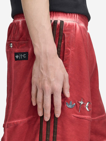 ADIDAS ORIGINALS Jorts in cotone rossi x Thug Club Rosso