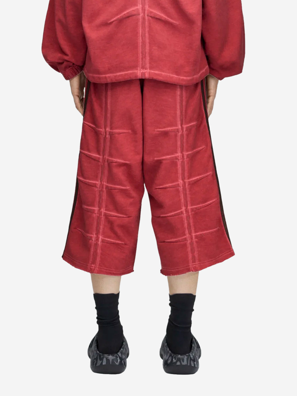 ADIDAS ORIGINALS Jorts in cotone rossi x Thug Club Rosso Urbanstaroma