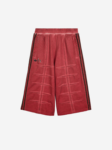 ADIDAS ORIGINALS Jorts in cotone rossi x Thug Club Rosso