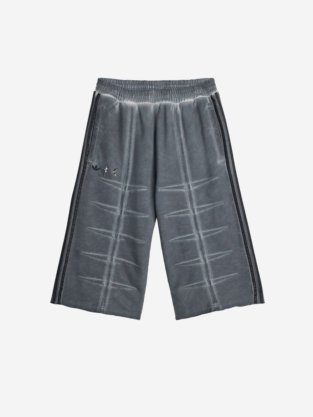 ADIDAS ORIGINALS Jorts in cotone neri x Thug Club Nero Urbanstaroma