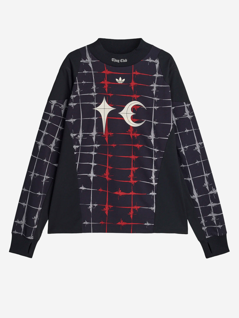 ADIDAS ORIGINALS T-shirt a manica lunga Goalie nera x Thug Club Nero Urbanstaroma