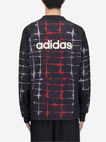 ADIDAS ORIGINALS T-shirt a manica lunga Goalie nera x Thug Club Nero