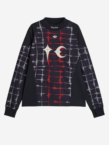 ADIDAS ORIGINALS T-shirt a manica lunga Goalie nera x Thug Club Nero