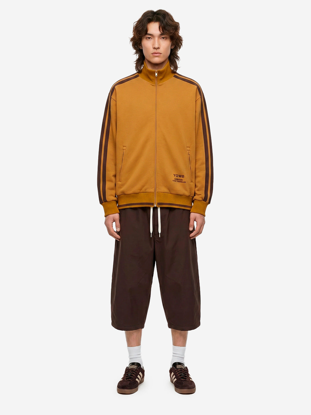 ADIDAS ORIGINALS Y3 x Wales Bonner Giacca track marrone Marrone Urbanstaroma