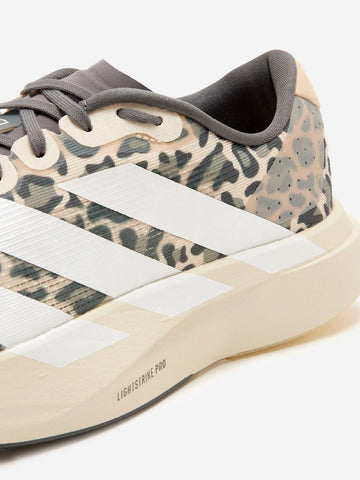 ADIDAS ORIGINALS W Adizero EVO SL grigie con stampa animalier Grigio