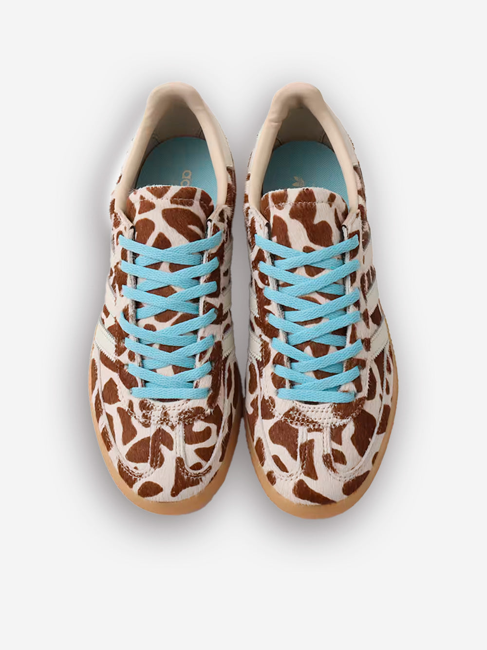 ADIDAS ORIGINALS W Handball Spezial 'Crystal Linen Ivory Icey Blue' con motivo a giraffa Beige Urbanstaroma