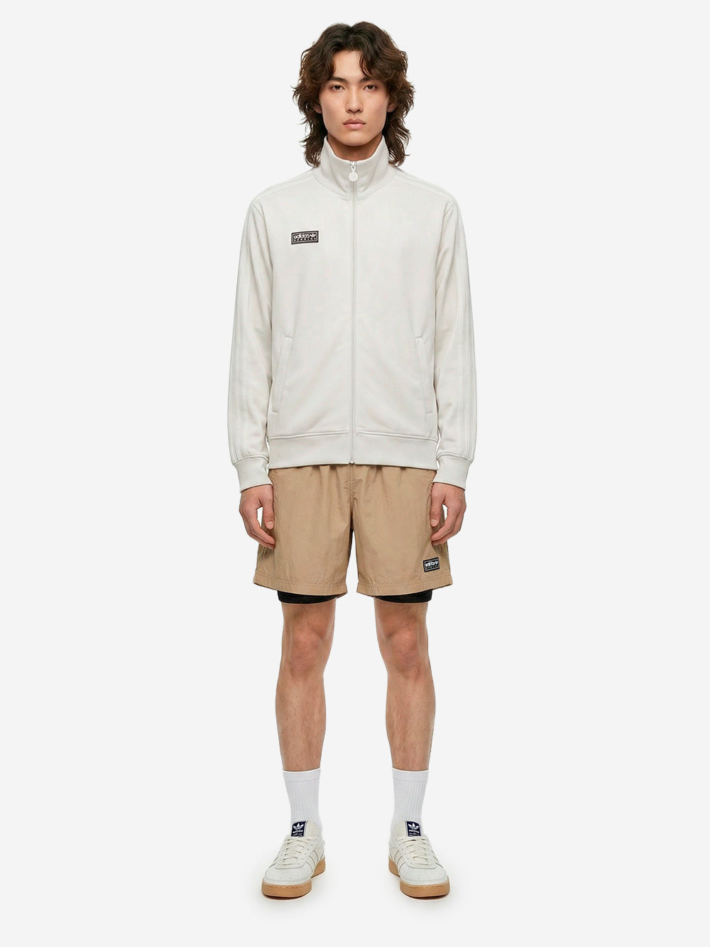 ADIDAS ORIGINALS Giacca track Backhill Spezial TT in tessuto piqué Grigio Urbanstaroma