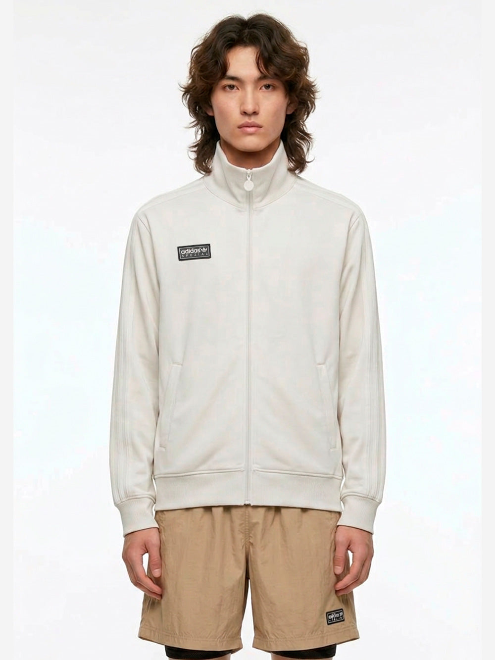 ADIDAS ORIGINALS Giacca track Backhill Spezial TT in tessuto piqué Grigio Urbanstaroma