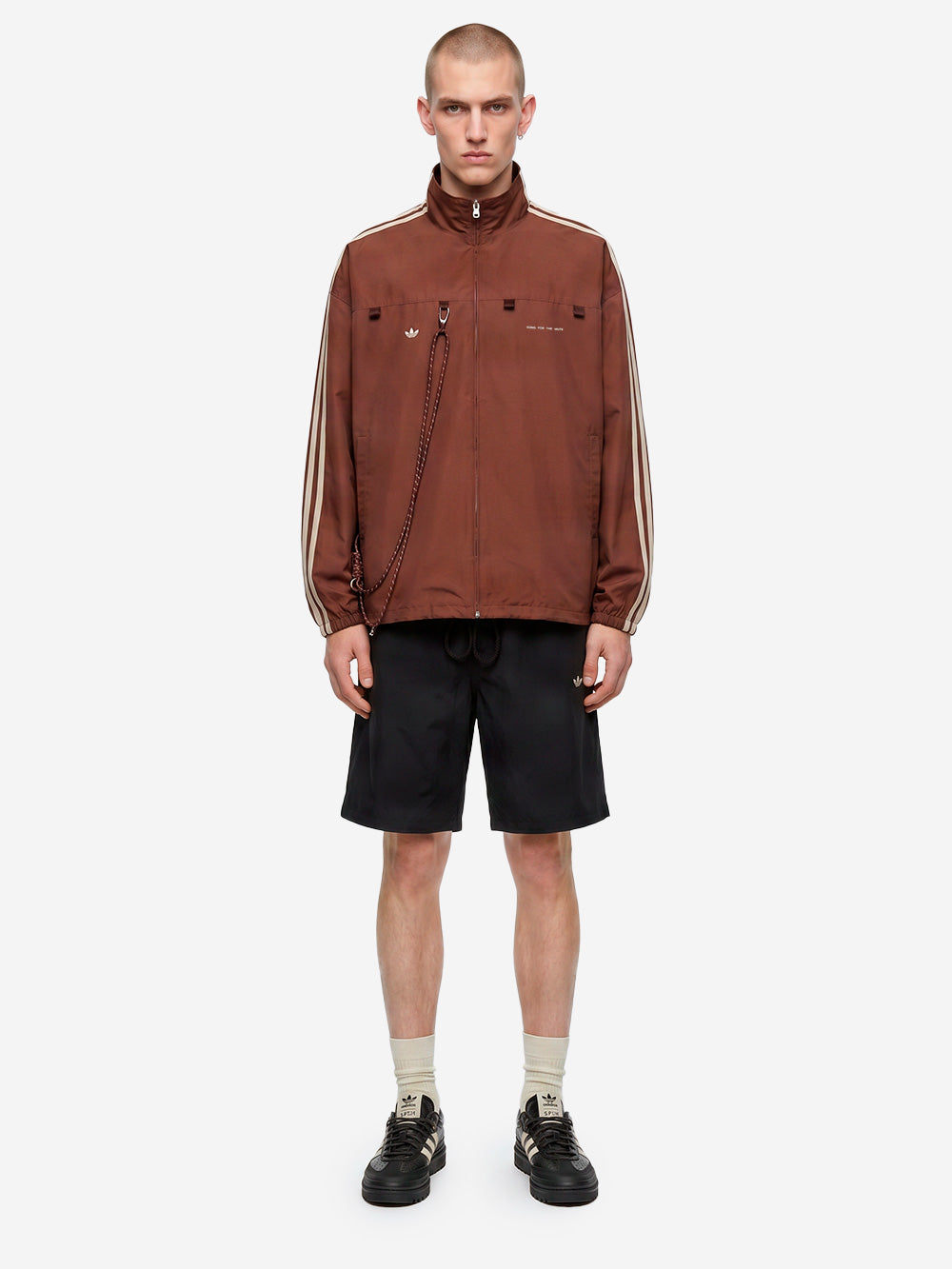 ADIDAS ORIGINALS Track top sportivo marrone x Song for the Mute 007 Marrone Urbanstaroma