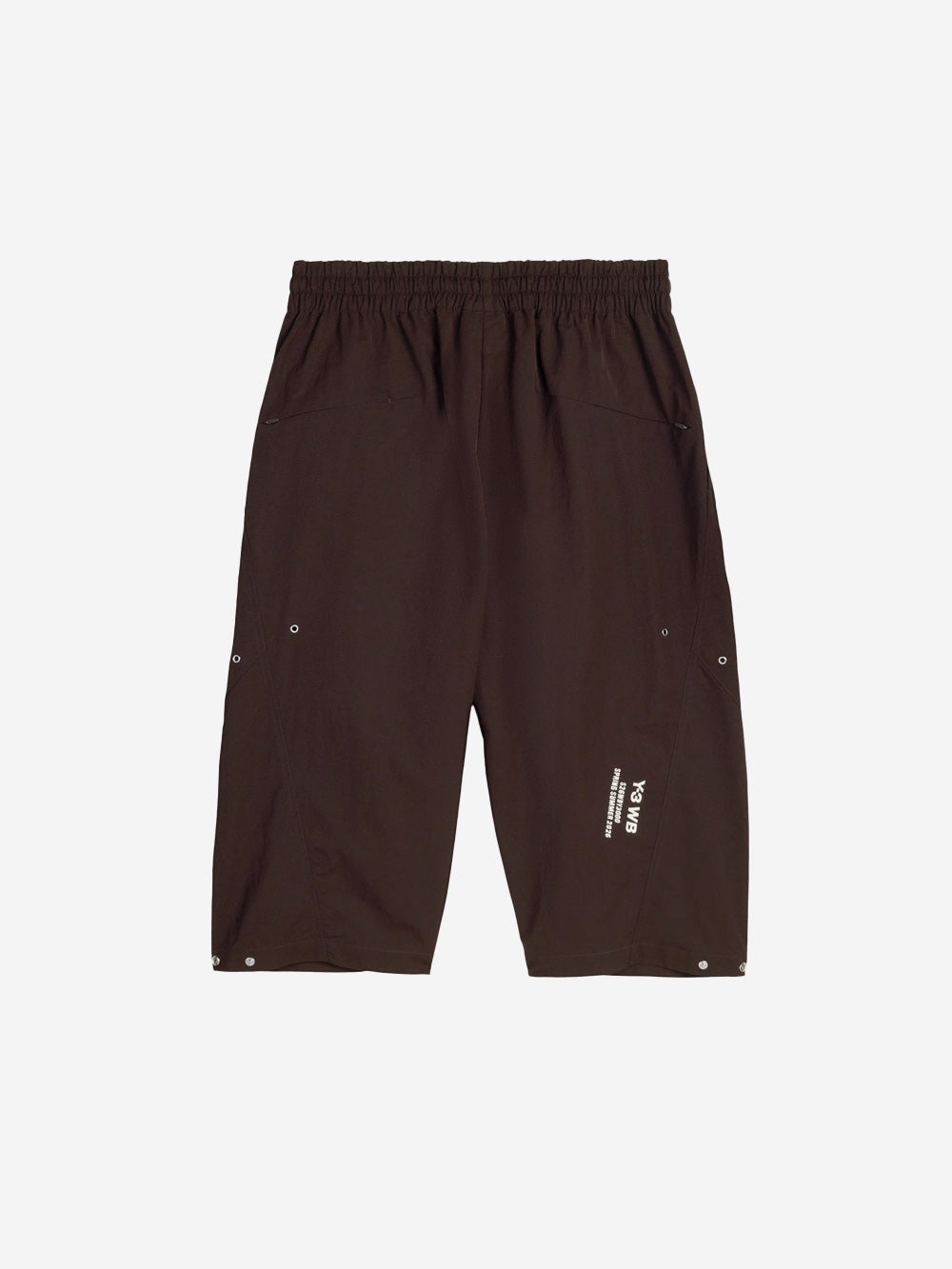 ADIDAS Y3 x Wales Bonner Shorts in brown nylon ripstop KS3971