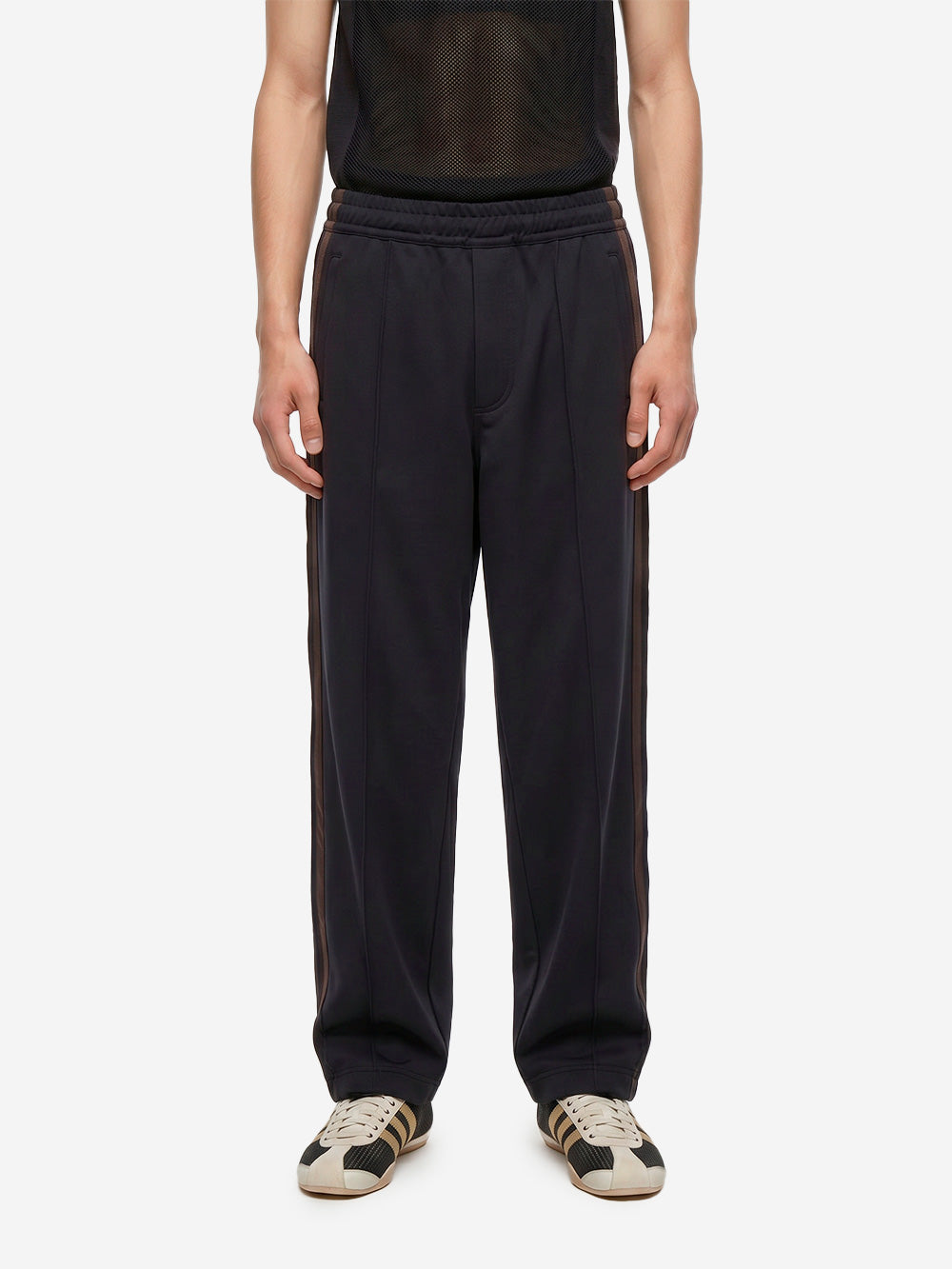 ADIDAS ORIGINALS Y3 x Wales Bonner Pantaloni track neri Nero marrone Urbanstaroma