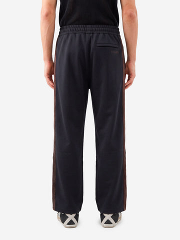ADIDAS ORIGINALS Y3 x Wales Bonner Pantaloni track neri Nero marrone