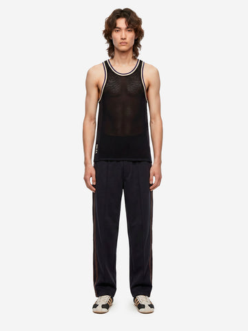 ADIDAS ORIGINALS Y3 x Wales BonnerTank top in maglia Nero