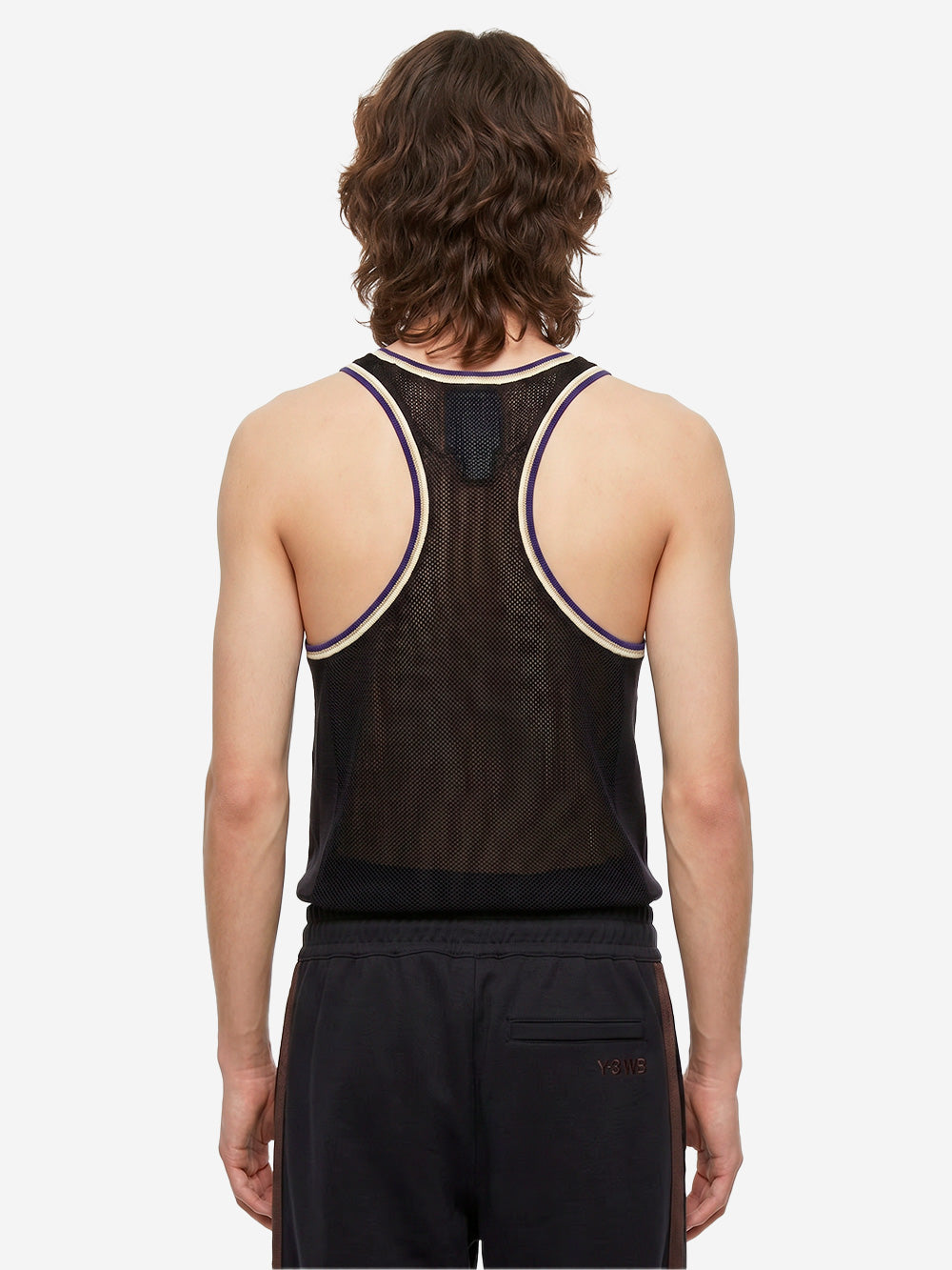 ADIDAS ORIGINALS Y3 x Wales BonnerTank top in maglia Nero Urbanstaroma