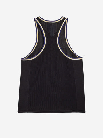 ADIDAS ORIGINALS Y3 x Wales BonnerTank top in maglia Nero