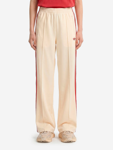 ADIDAS ORIGINALS Pantaloni loose Firebird vaniglia con stripes rosse Panna rossa