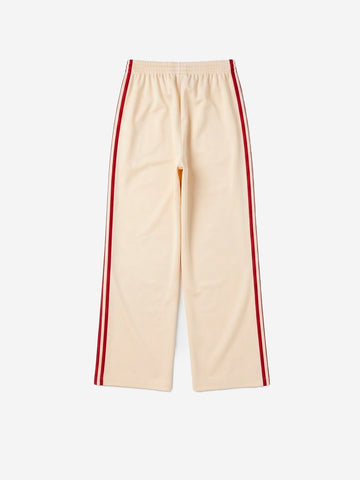 ADIDAS ORIGINALS Pantaloni loose Firebird vaniglia con stripes rosse Panna rossa