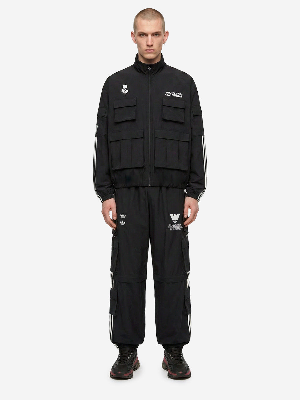 ADIDAS ORIGINALS Pantaloni cargo zip x Willy Chavarria Nero Urbanstaroma