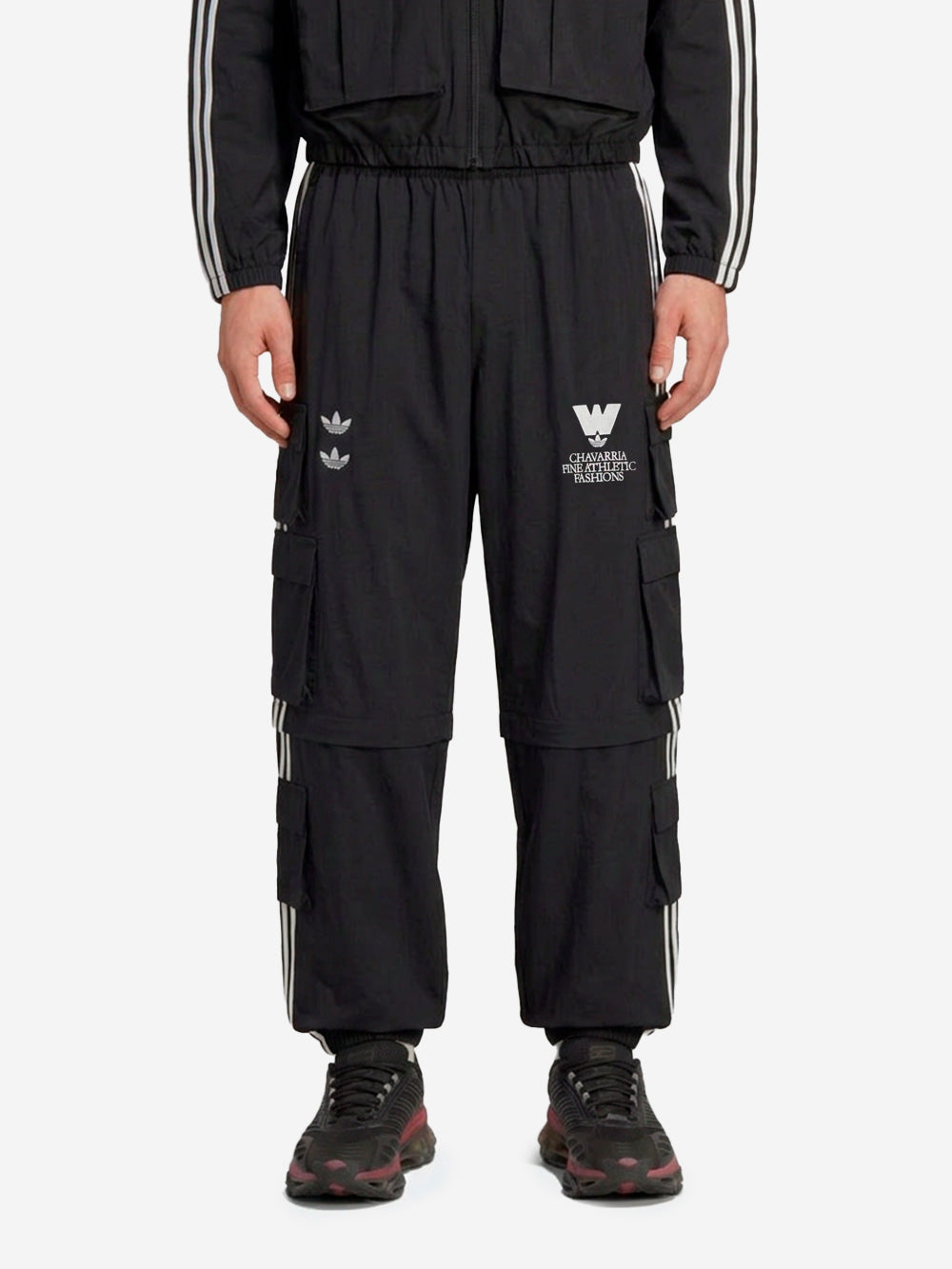 ADIDAS ORIGINALS Pantaloni cargo zip x Willy Chavarria Nero Urbanstaroma