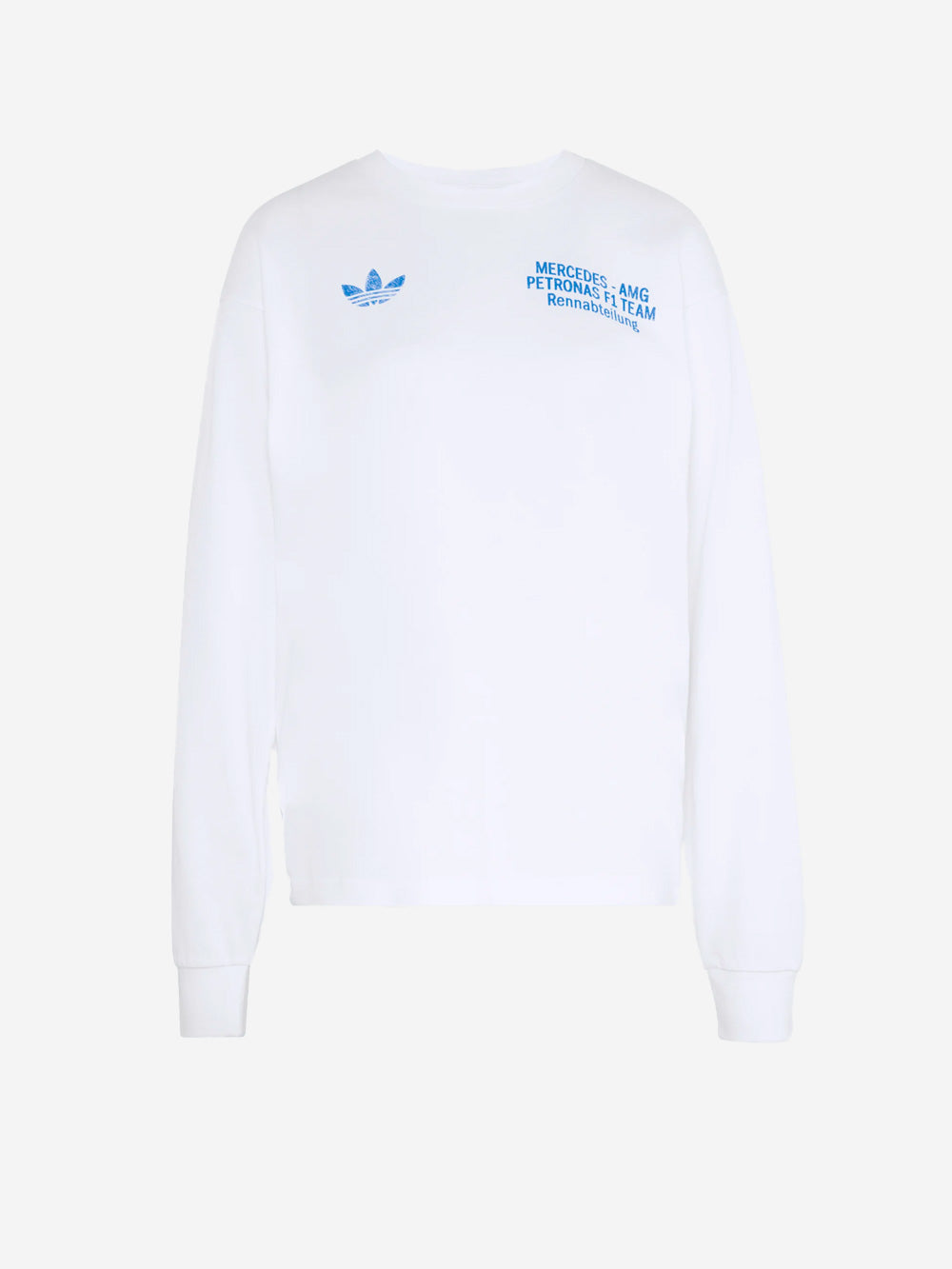 ADIDAS ORIGINALS T-shirt a manica lunga Mercedes AMG Petronas Formula 1 Team Bianco blu Urbanstaroma
