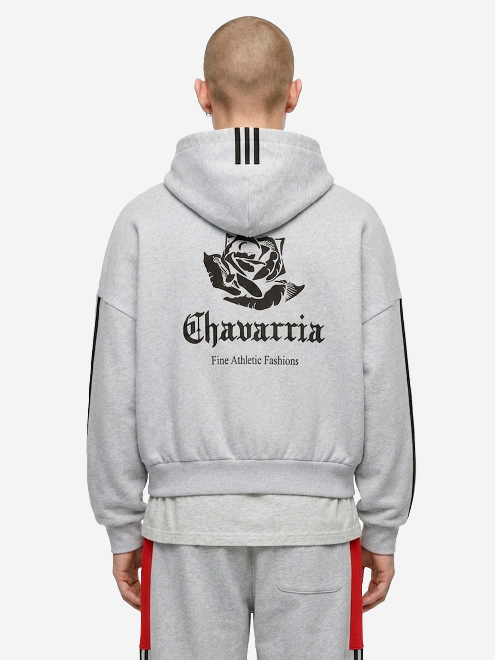 ADIDAS ORIGINALS Felpa con cappuccio e zip x Willy Chavarria Grigia blu Urbanstaroma