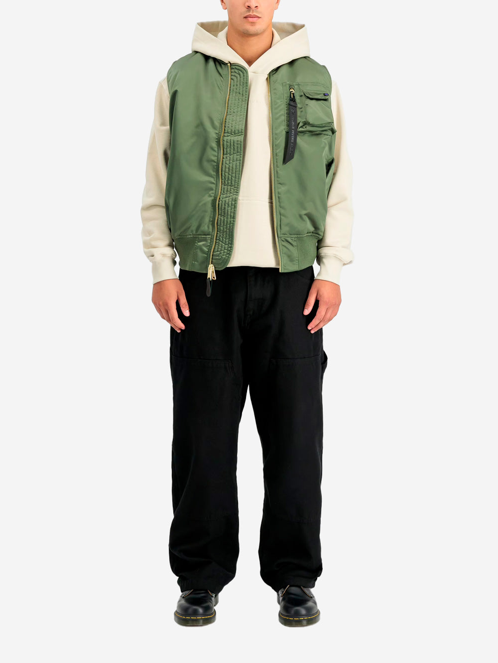 ALPHA INDUSTRIES Gilet reversibile MA-1 Base UV verde salvia Verde Urbanstaroma