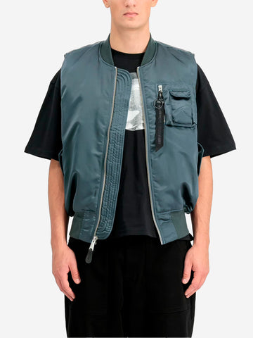 ALPHA INDUSTRIES Gilet reversibile MA-1 Base UV blu Petrolio