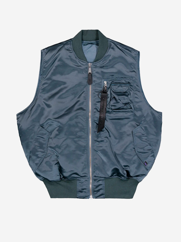ALPHA VEST FLYER'S MAN ネイビー USA製 L アルファ p26-alpha-industries-