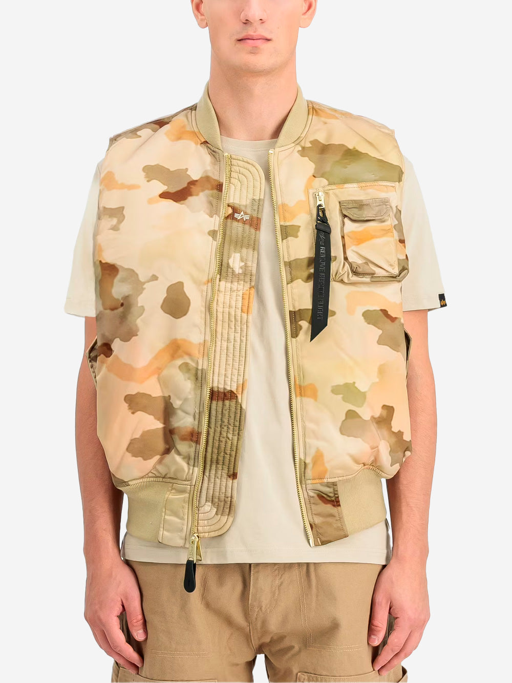 ALPHA INDUSTRIES Gilet camouflage reversibile MA-1 Base Camoflage Urbanstaroma