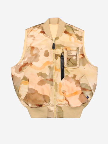 ALPHA INDUSTRIES Gilet camouflage reversibile MA-1 Base Camoflage