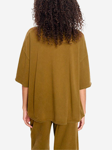 AMERICAN VINTAGE T-shirt girocollo oversize verde Verde