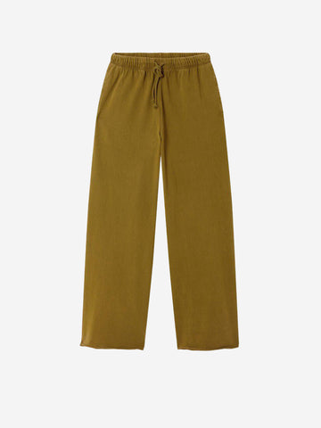 AMERICAN VINTAGE Pantaloni jogging a gamba ampia verde palude Verde