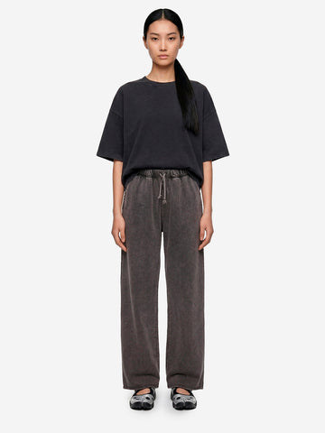 AMERICAN VINTAGE Pantaloni jogging a gamba ampia antracite Carbone