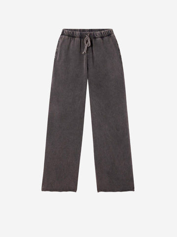 AMERICAN VINTAGE Pantaloni jogging a gamba ampia antracite Carbone