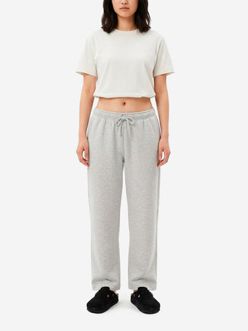 AMERICAN VINTAGE Pantaloni joggers grigi in cotone elasticizzato Grigio chiaro