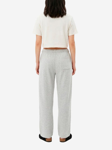 AMERICAN VINTAGE Pantaloni joggers grigi in cotone elasticizzato Grigio chiaro