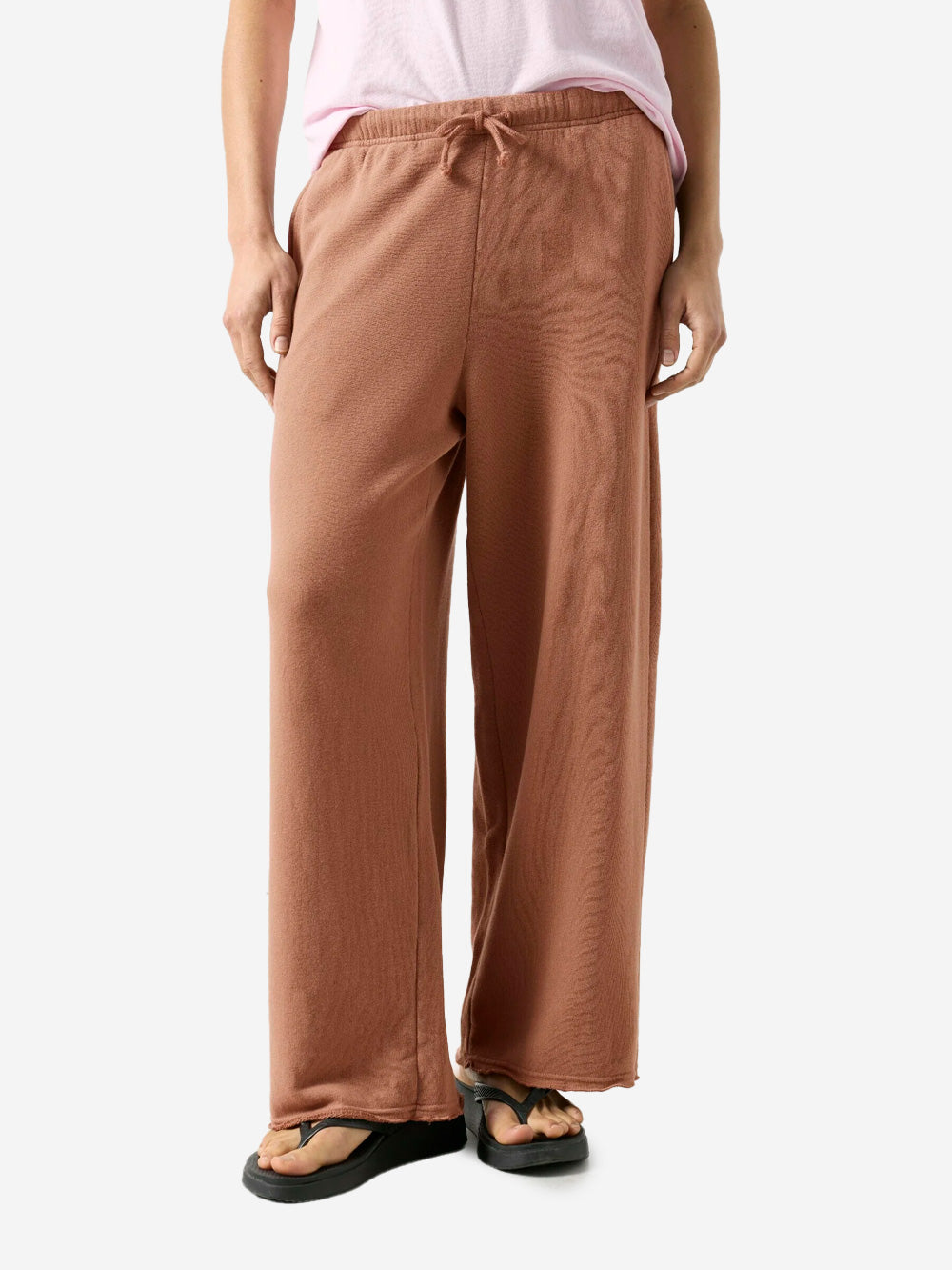 AMERICAN VINTAGE Pantaloni tuta jogging marroni in cotone elasticizzato Cioccolato Urbanstaroma