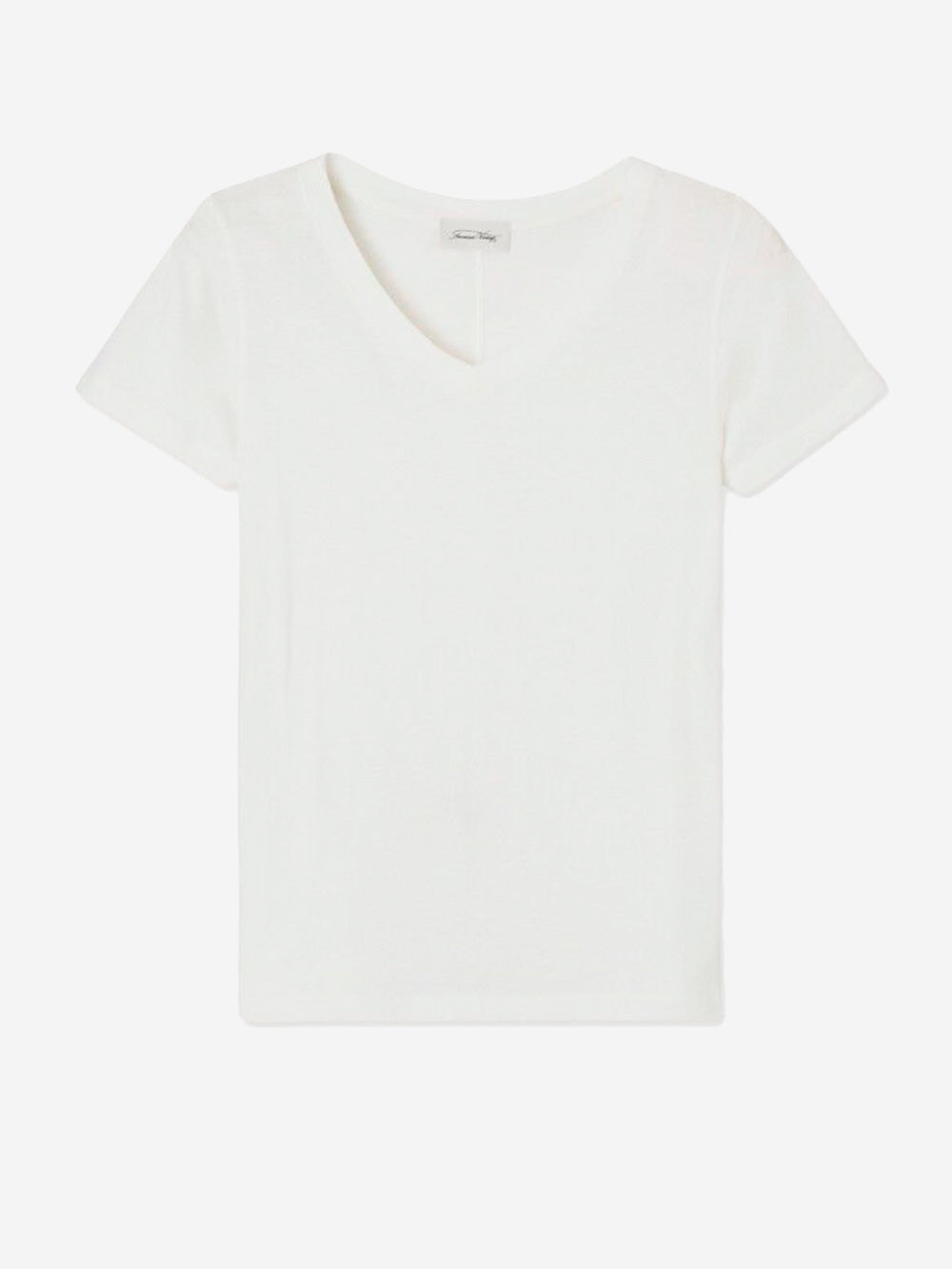 AMERICAN VINTAGE T-shirt bianca aderente con scollo a V Bianco Urbanstaroma