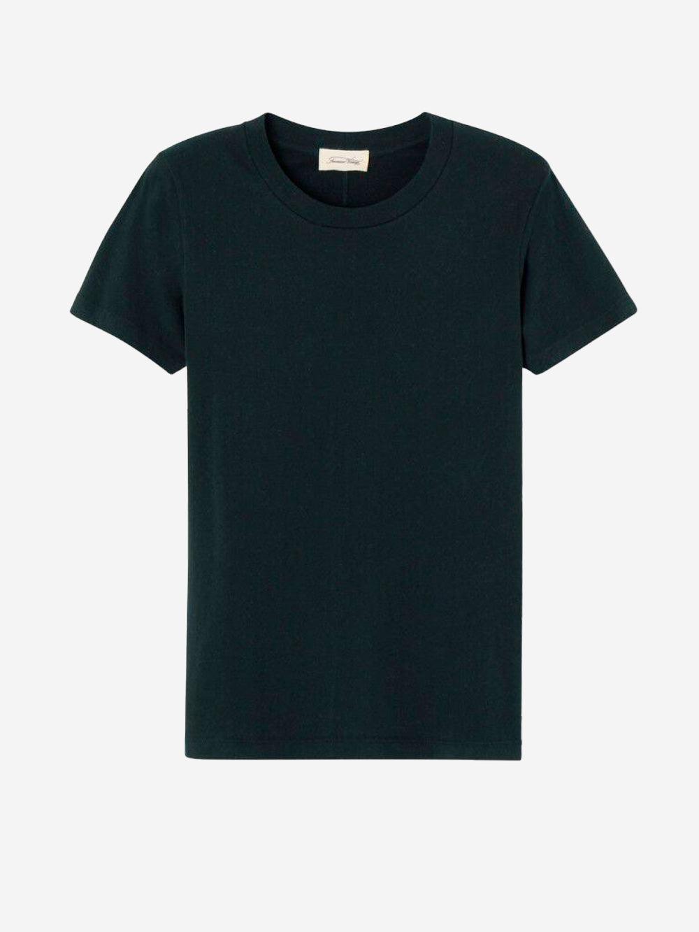 AMERICAN VINTAGE T-shirt nera aderente in cotone sottile Nero Urbanstaroma